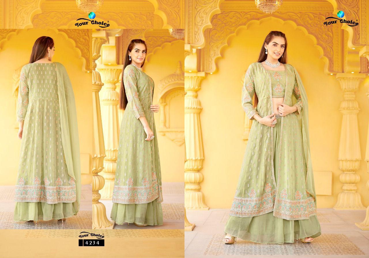 Your Choice Gucee 3 Heavy Georgette Wedding Wear Designer Salwar Kameez Collection